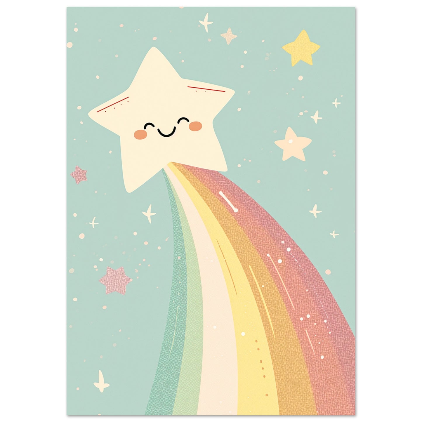 Happy Shooting Star Poster