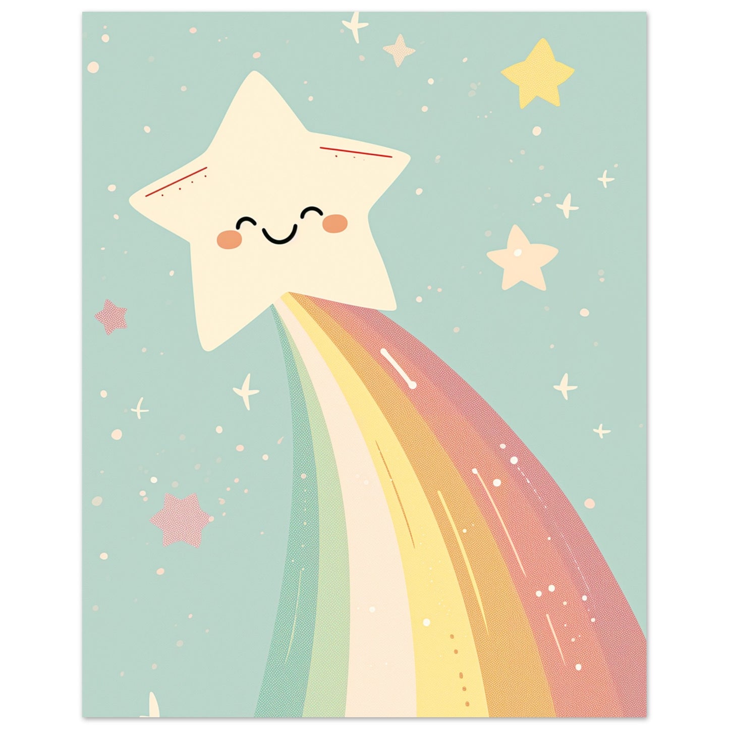 Happy Shooting Star Poster
