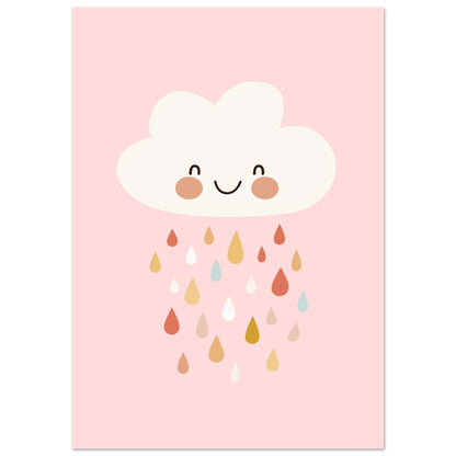 Happy Rain Cloud Poster