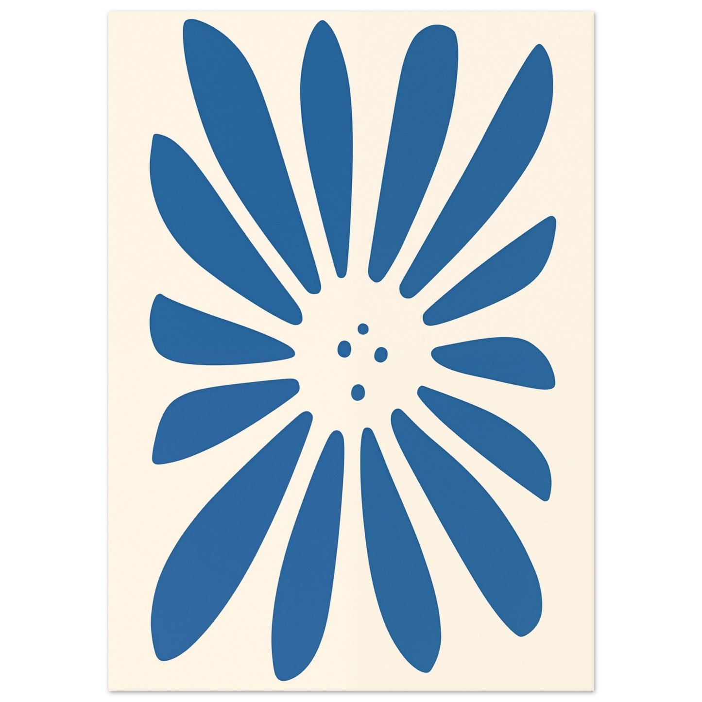 An Azure Blossom design displayed on a white background, perfect for adding a touch of elegance to any space.