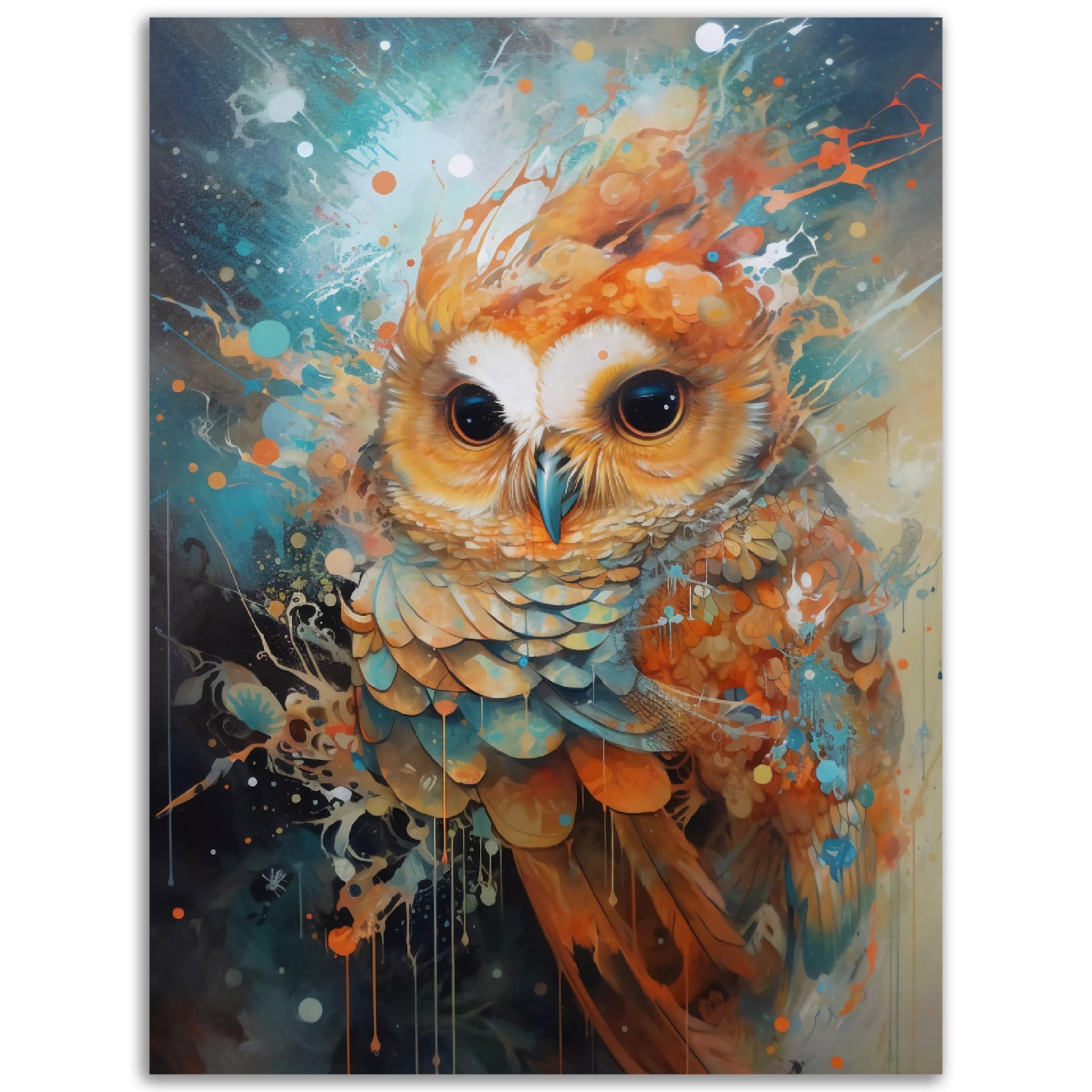 A Bird of Colour painting on canvas that would be a perfect addition to your wall art collection.