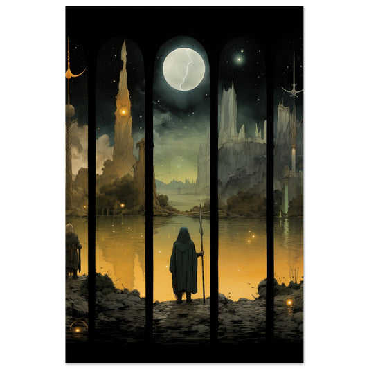 The colored Guardian's Vigil poster is perfect for adding wall art to your room.