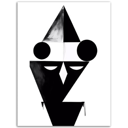 A high quality Overseer poster of a face with a hat on it, perfect for adding wall art to your room.