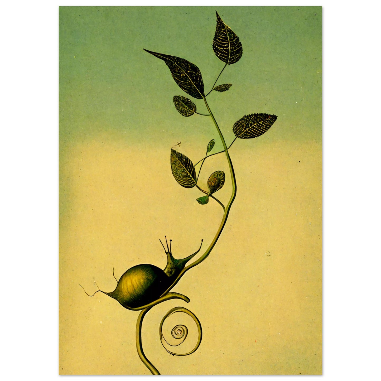 Snail In Nature Poster