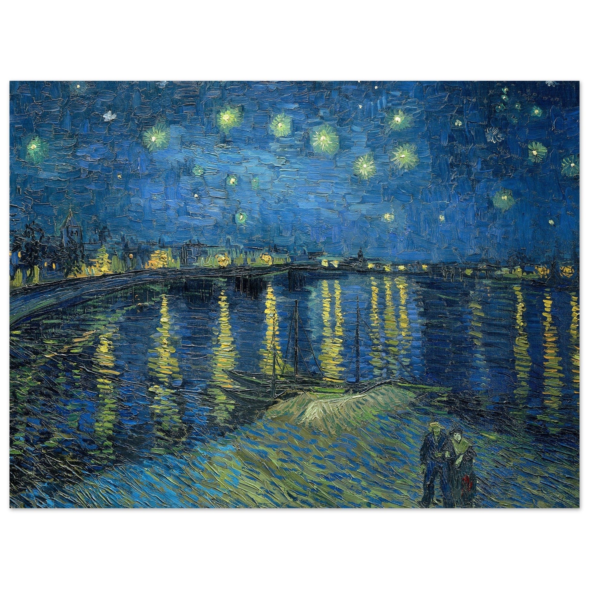 Starry Night Over the Rhone" by Traditional Art is a captivating Poster Wall Art that brings Colored Wall Art into any room.