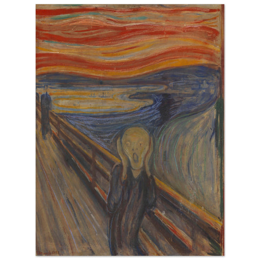 High Quality Posters of "The Scream" by Traditional Art for Room Decor or Poster Wall Art.